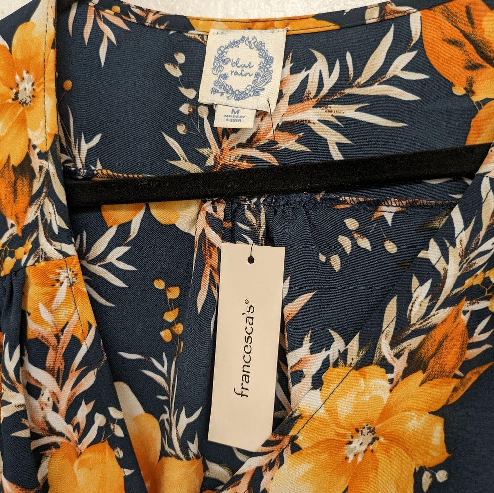 Francesca Wrap Floral Ruffle Dress - Picture 3 of 8